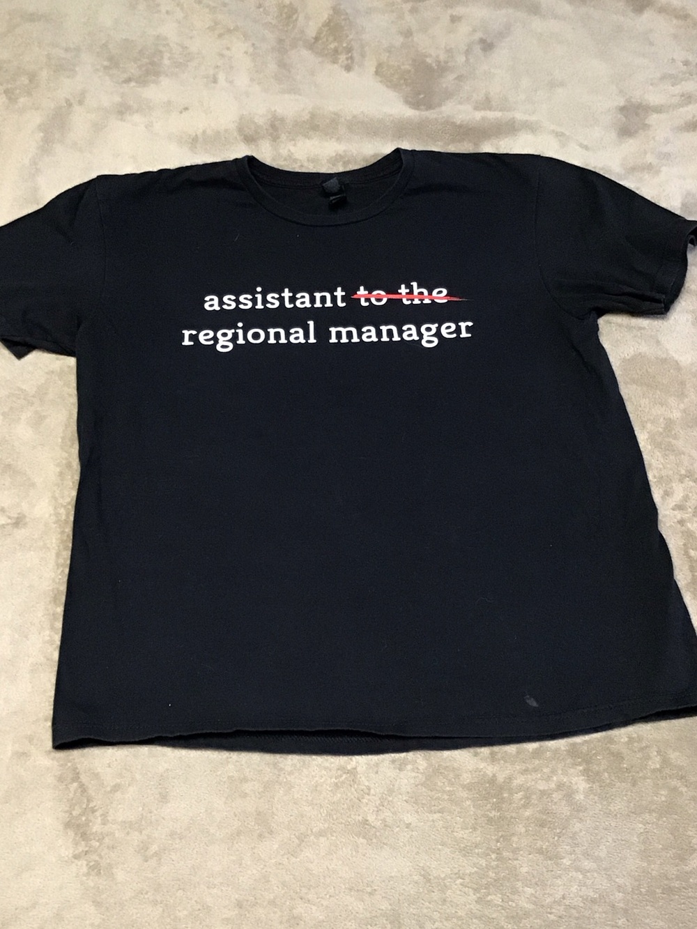 Black 'Assistant Regional Manager' Graphic Tee from The Office